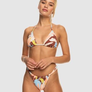 ROXY Reliable Quality Floraldelic Tiki Tri Bikini Top